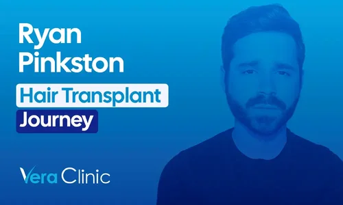 Ryan Pinkston celebrity hair transplant before and after Vera Clinic