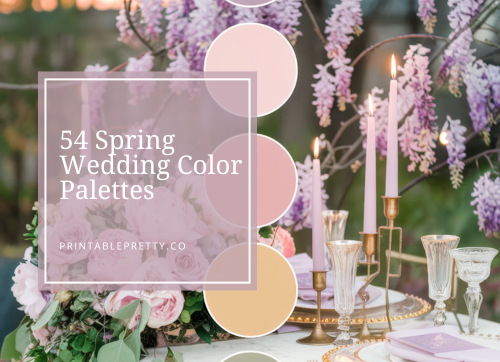 54 Spring Wedding Color Palettes 1 54 Spring Wedding Color Palettes