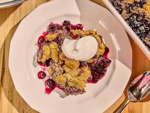blueberry crumble