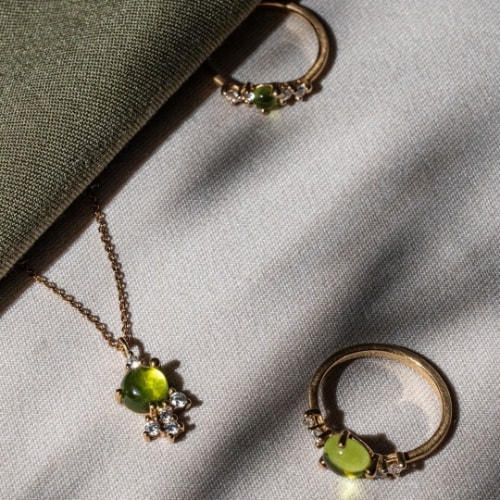Noën sieraden met peridoot