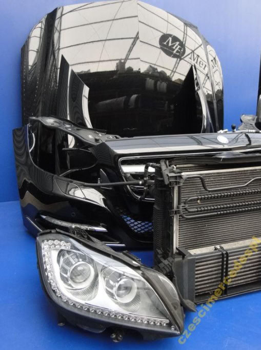 CLS 218 PRZÓD MASKA BŁOTNIK ZDERZAK LAMPY CHŁODNIC