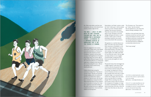 Like the Wind Running Magazine Article Illustration Preview