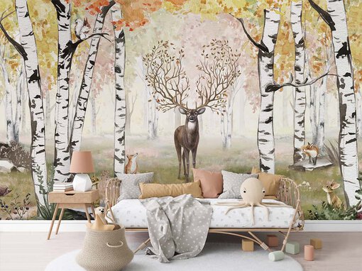 Fotobehang kinderkamer - groot hert - Amazing Antlers