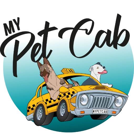 Creative Dog Logo Design My Pet Cab logo