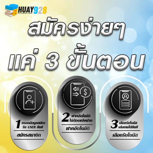 ขั้นตอนการสมัครสมาชิก หวยออนไลน์ ง่ายๆ 3 ขั้นตอน