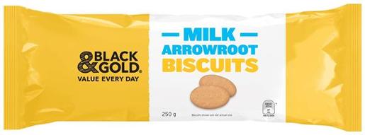 BISCUITS MILK ARROWROOT 250GM