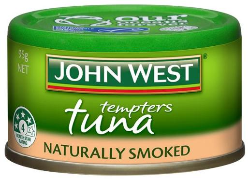 JOHN WEST TUNA TEMPTERS SMOKED FLAVOUR 95GM Pack Size: 24