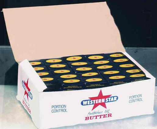 BUTTER PORTION CONTROL IN FOIL WESTERN STAR