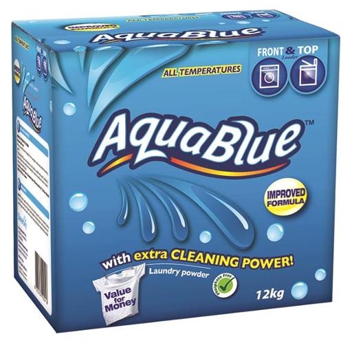 AQUABLUE LAUNDRY POWDER TOP AND FRONT LOADER 12KG Pack Size: 1