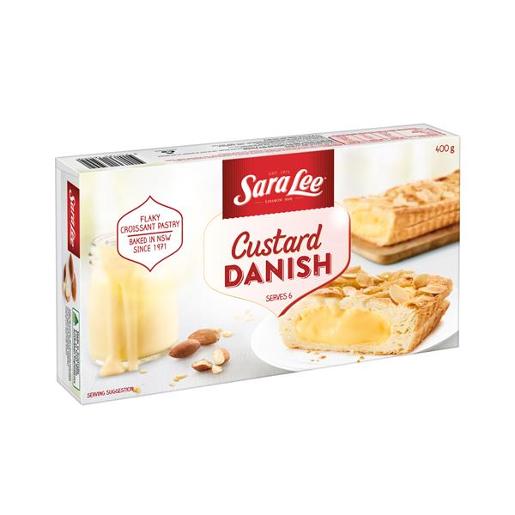 SARA LEE CUSTARD DANISH 400GM Pack Size: 6