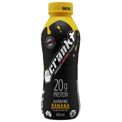 CRANKT BANANA PROTEIN SHAKE 400ML Pack Size: 6