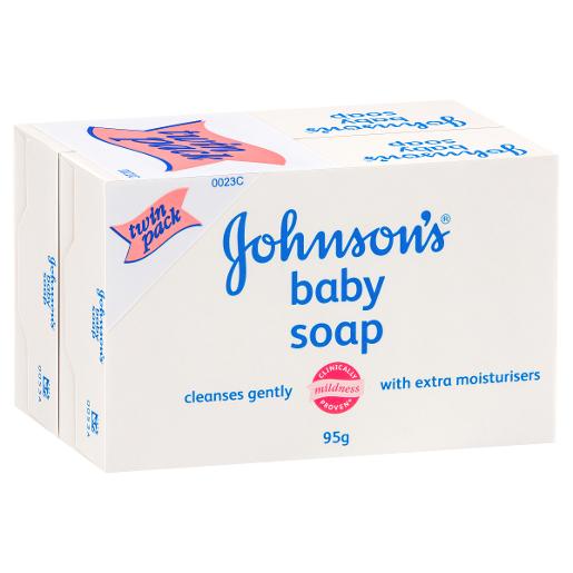 JOHNSON&JOHNSON BABY SOAP TWIN PACK 95GM Pack Size: 6