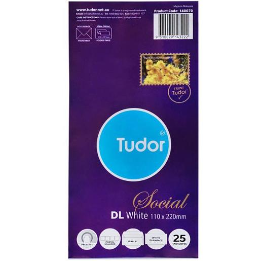 TUDOR DL ENVELOPES 25PK Pack Size: 20