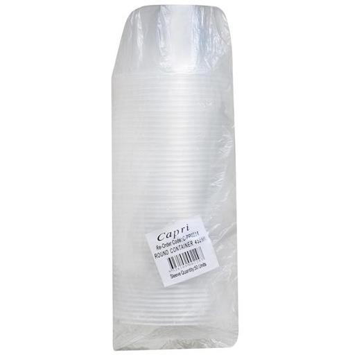 CAPRI CONTAINER ROUND 450ML 50S Pack Size: 10