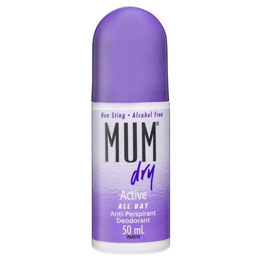 MUM DRY ACTIVE ROLL ON ANTIPERSPIRANT DEODORANT 50ML Pack Size: 6