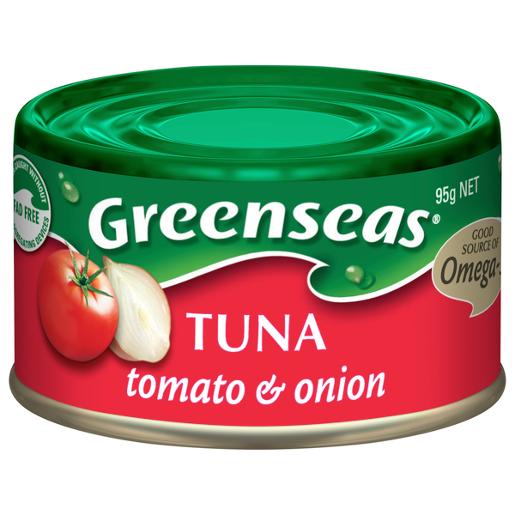GREENSEAS TUNA TOMATO AND ONION 95GM Pack Size: 12