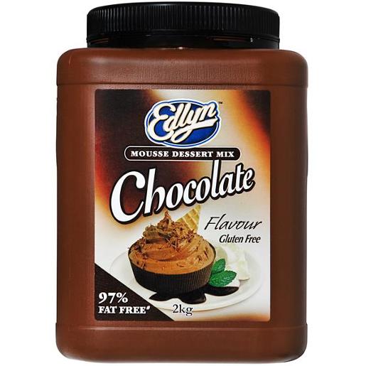 EDLYN CHOCOLATE DESSERT MOUSSE MIX 2KG Pack Size: 2