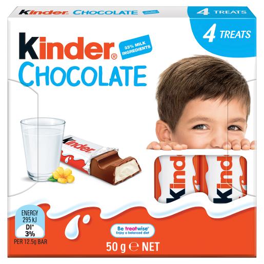 KINDER CHOCOLATE LITTLE ONES 50G Pack Size: 20
