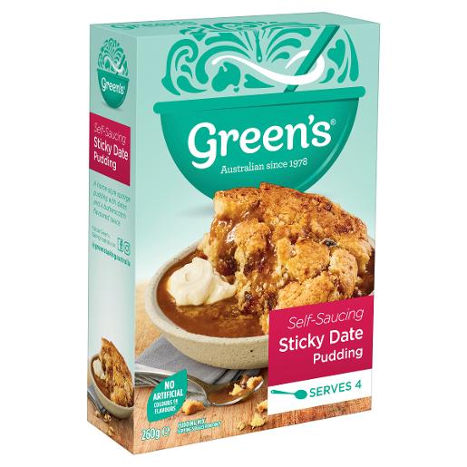 GREENS STICKY DATE SPONGE PUDDING 260GM Pack Size: 6