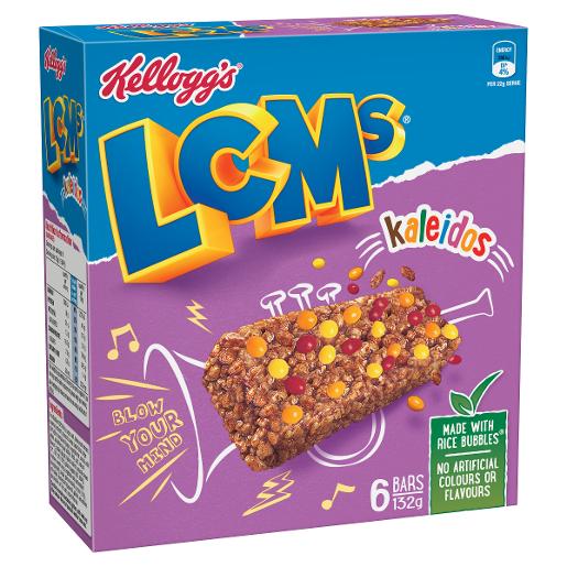 KELLOGGS LCM RICE BUBBLE KALEIDOS 132GM Pack Size: 6