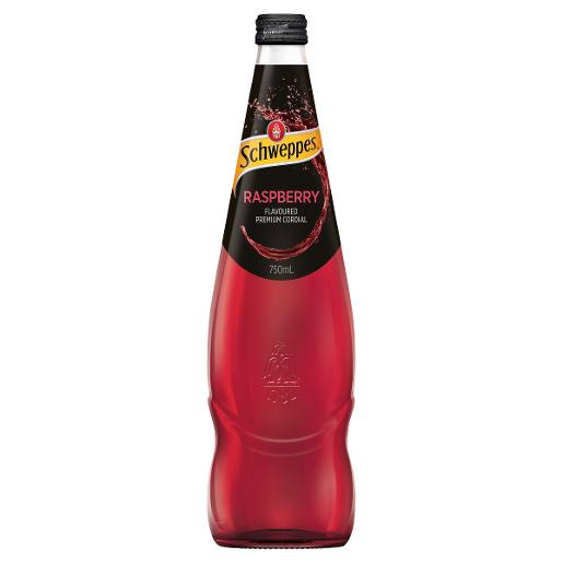 SCHWEPPES CORDIAL RASPBERRY 750ML