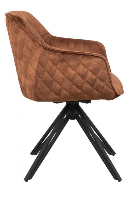 Stolička Euphoria hnedá zamat