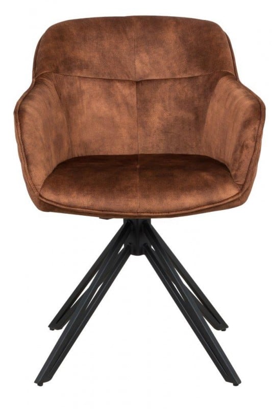 Stolička Euphoria hnedá zamat