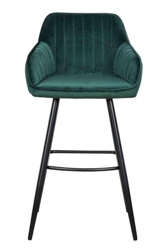 Barstuhl Turin smaragdzelená zamat