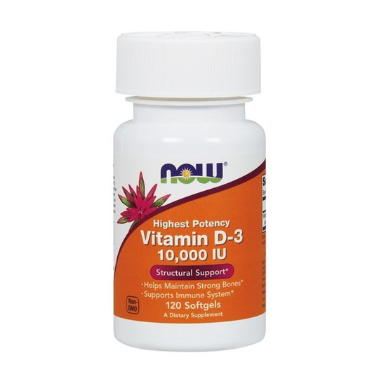 Now Foods Vitamin D3 10.000 IU, 120softgels