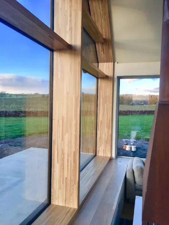 timber framed window at hamil scotland