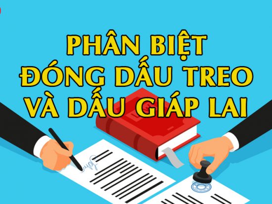 Phân biệt đóng dấu treo và dấu giáp lai