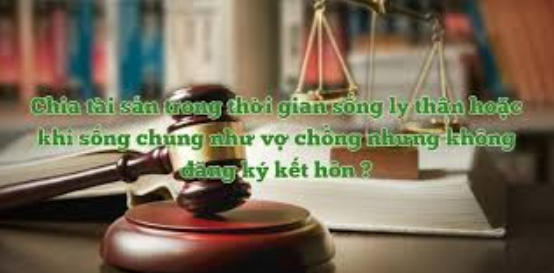 Chia tài sản chung, con chung trong trường hợp sống với nhau như vợ chồng mà không đăng ký kết hôn