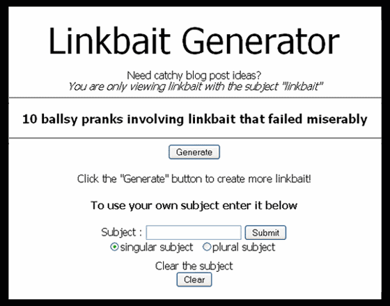 linkbait-generator