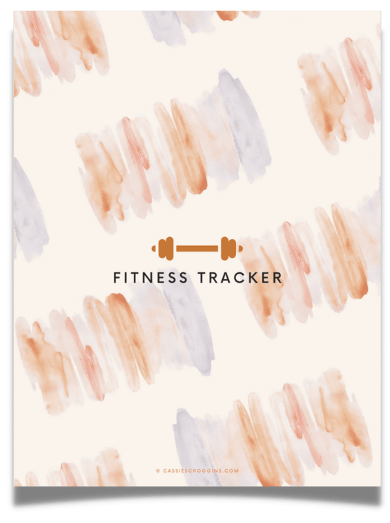 free printable fitness tracker 10 pages cassie scroggins