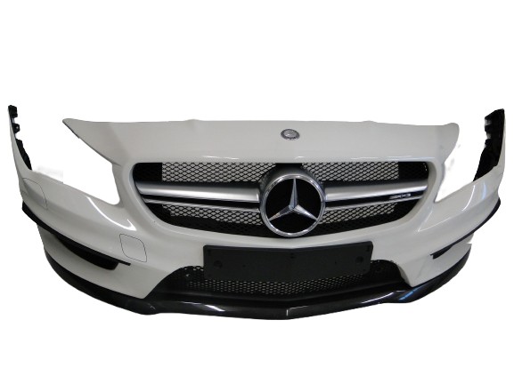 MERCEDES ZDERZAK PRZEDNI 45 AMG SPRYSKIWACZE BEZ PTS CLA 117 C117 X117 W117 PRZED LIFTEM