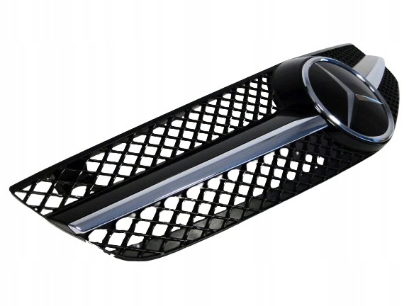 MERCEDES GRILL ATRAPA 63 65 AMG NA RADAR CZARNY SL 230 R230 LIFT