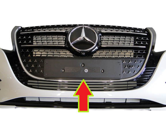 MERCEDES V KLASA 447 W447 PODKŁADKA POD TABLICĘ REJESTRACYJNĄ II LIFT AMG