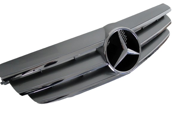 MERCEDES GRILL ATRAPA BEZ RADARU SZARY CLK 209 W209 C209 COUPE A209 CABRIO