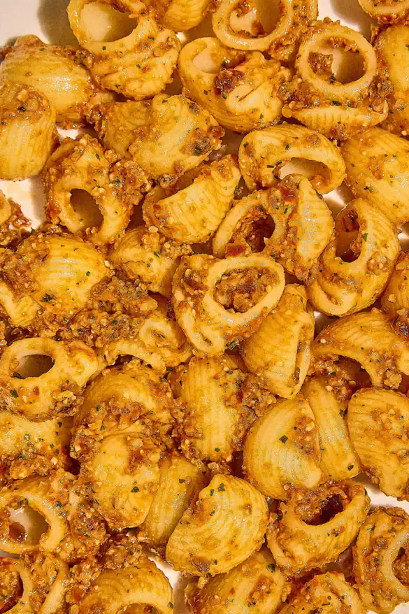 Pesto Rosso (sun-dried tomato pesto) Pasta