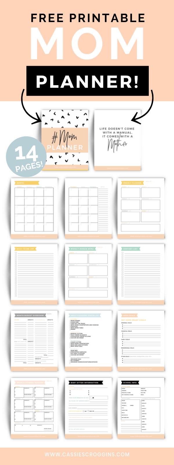 Free Printable Mom Planner + 45 Page Ultimate Mom Planner!