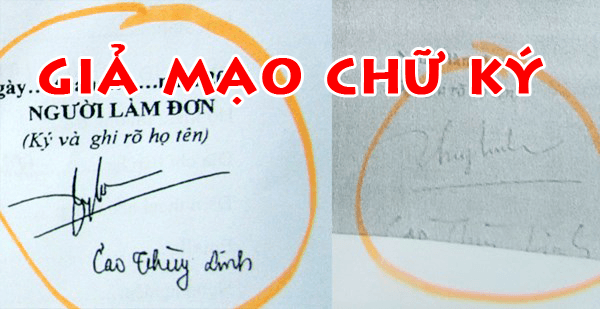 Giả mạo chữ ký tác giả để ký tên trên tác phẩm truyện ngắn Giả mạo chữ ký tác giả để ký tên trên tác phẩm truyện ngắn