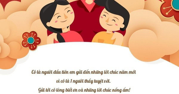 Chúc năm mới cô giáo.