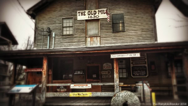 A Travel Guide to Moonshine in the Smoky Mountains 16 The front of the Old Mill. This was taken just before it was covered in snow! Which may I add is super pretty.