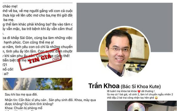 Thông tin bác sĩ Khoa nhường máy thở cho thai phụ là không có thật