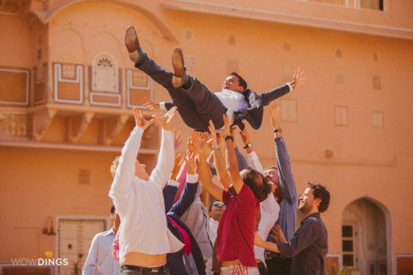 destination wedding photography by wowdings at chomu palace, jaipur