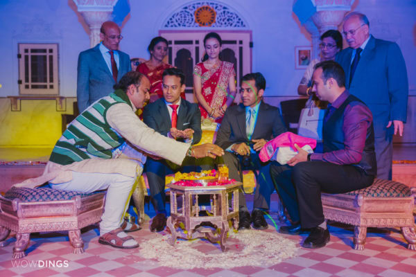 destination wedding photography by wowdings at chomu palace, jaipur
