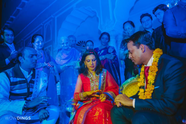 destination wedding photography by wowdings at chomu palace, jaipur