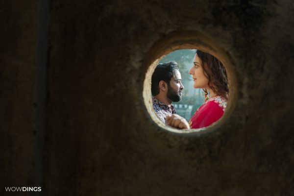 Pre-wedding photography of muslim couple in mehrauli archeological park