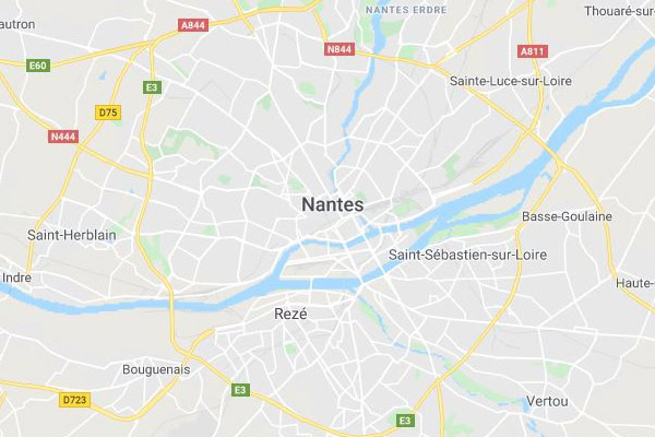 Carte de Nantes pour nous contacter