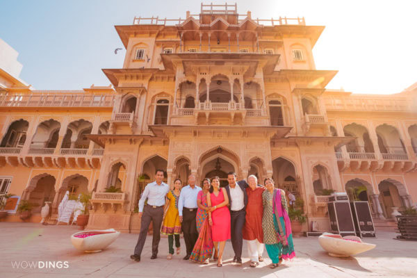 destination wedding photography by wowdings at chomu palace, jaipur